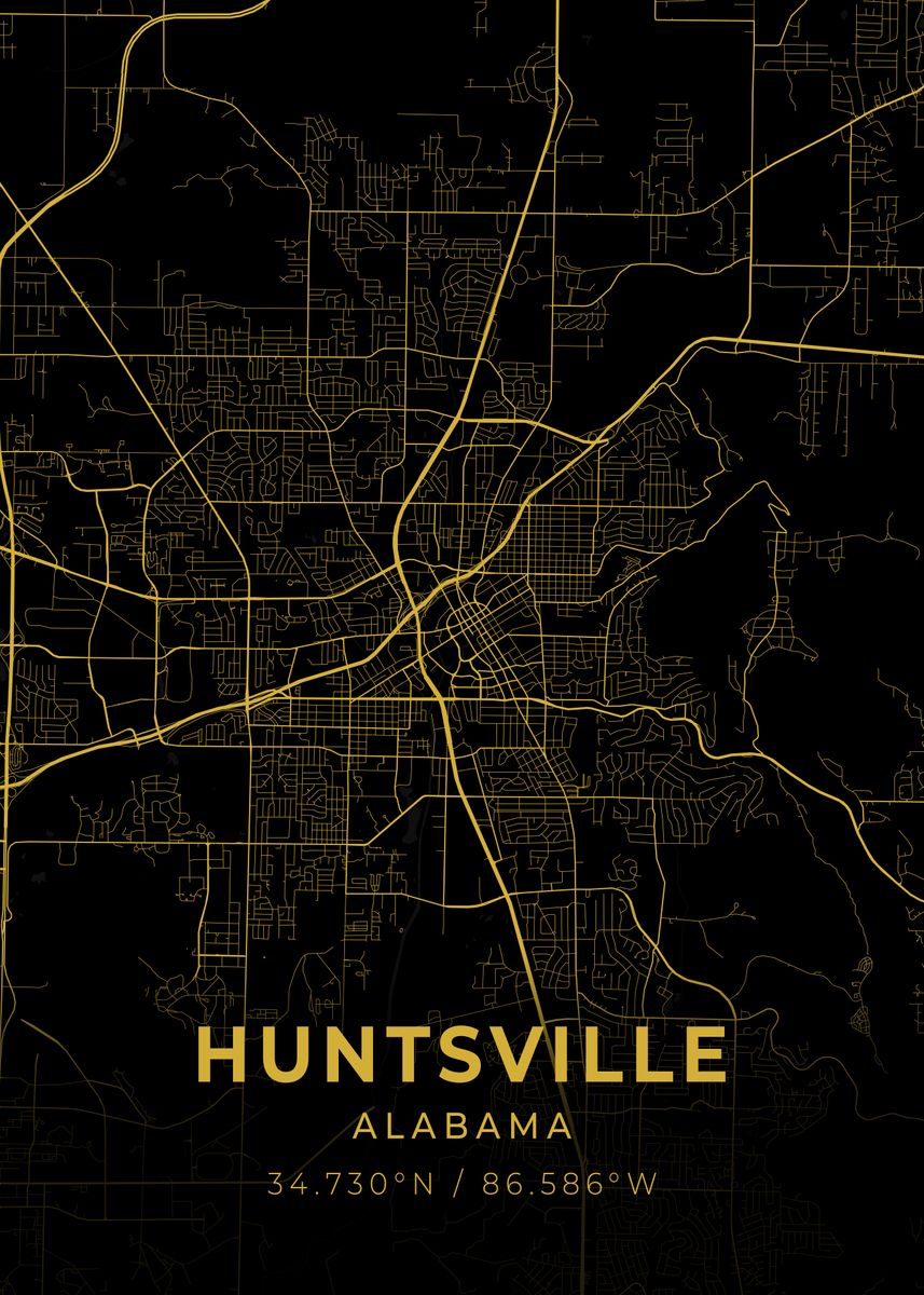 'Huntsville Alabama' Poster, picture, metal print, paint by Conceptual ...