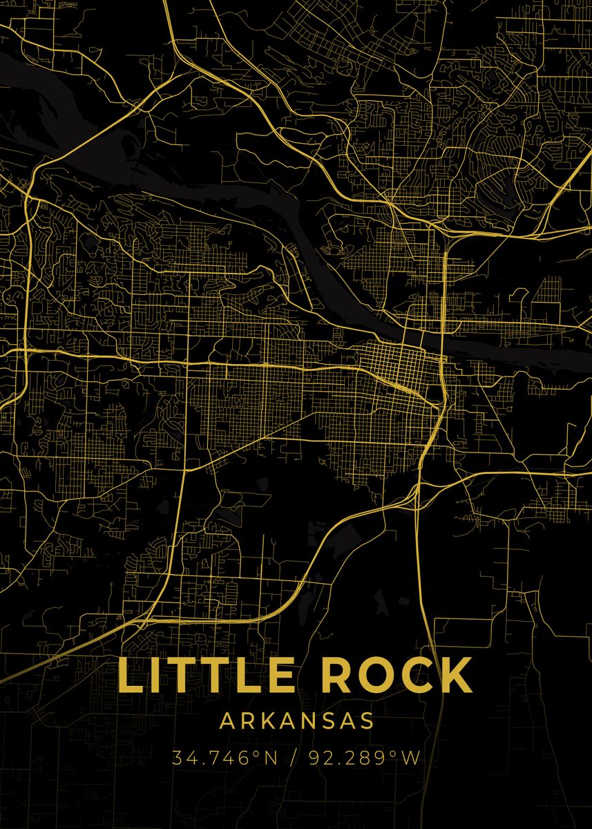 'Little Rock Arkansas' Poster by Conceptual Photography | Displate