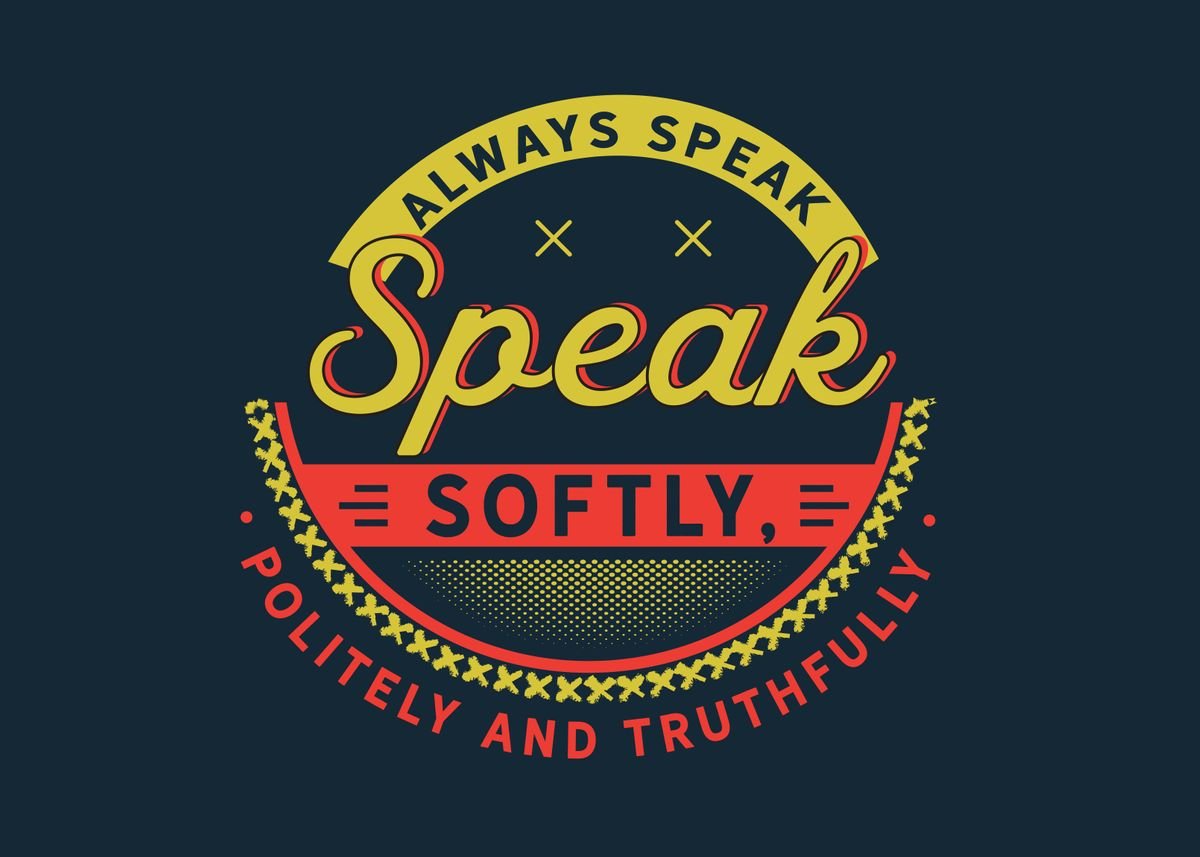 always-speak-softly-poster-by-baraiko-eiji-displate