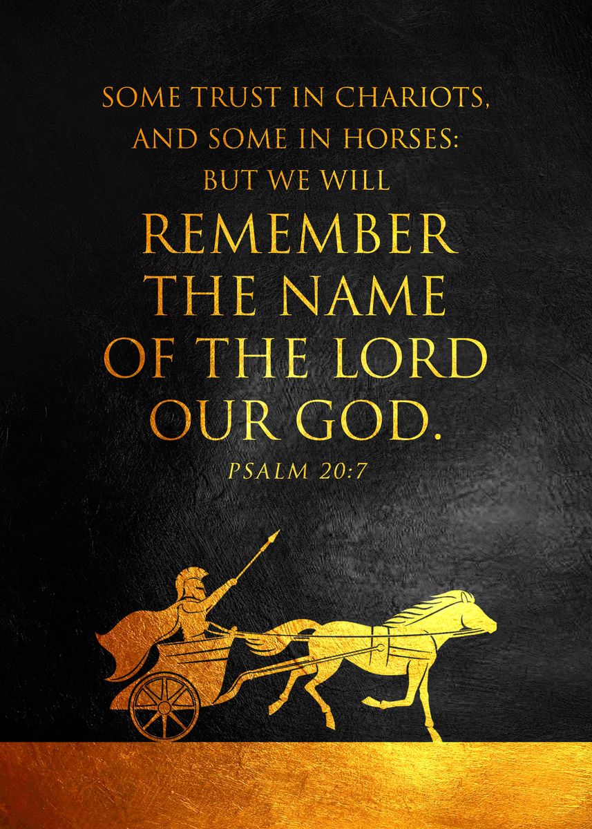  Psalm 20 7 Poster Picture Metal Print Paint By ABConcepts Displate