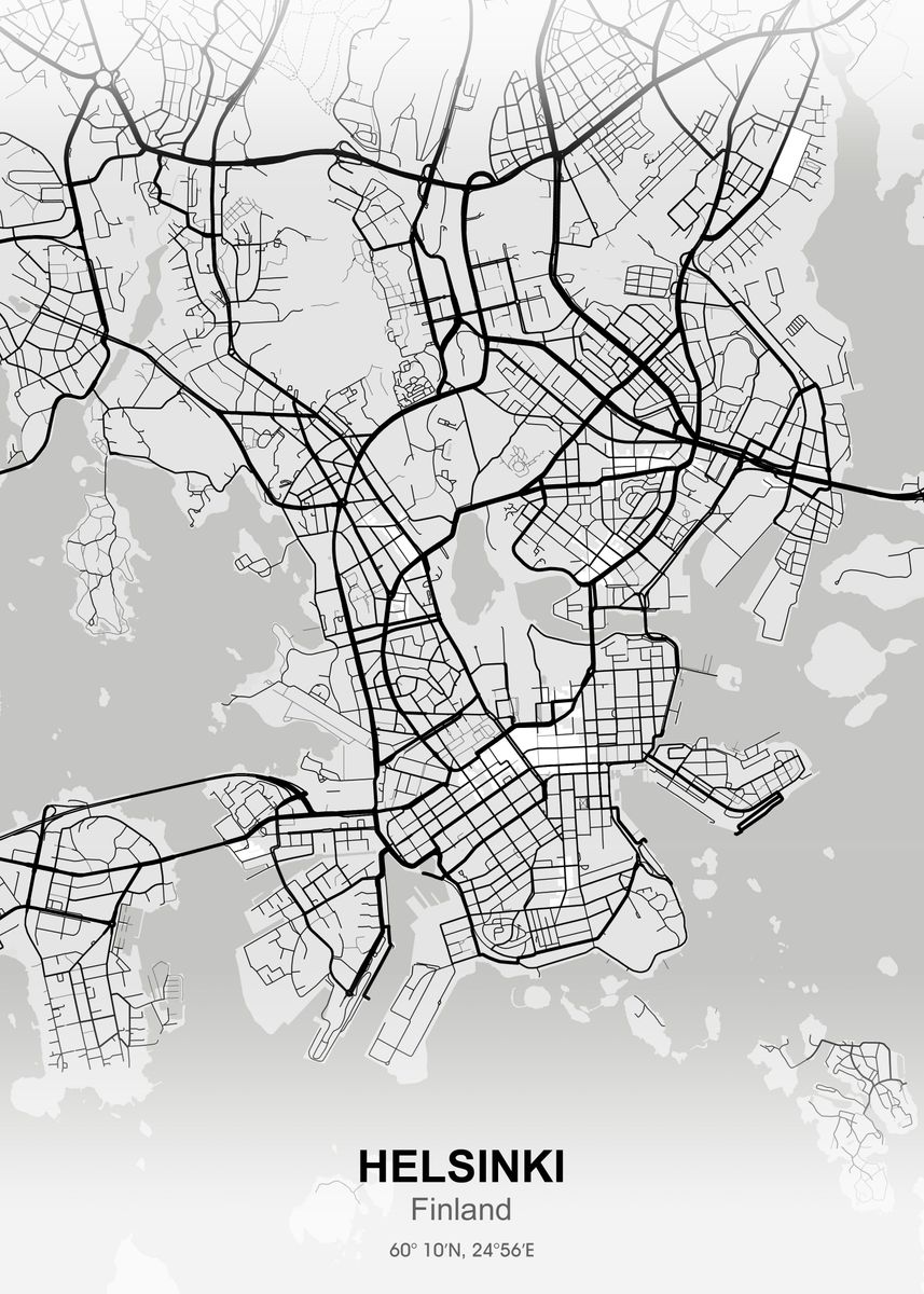 Helsinki City Map White Poster Picture Metal Print Paint By   8f0080dcfaa04788e4999989b55eaad1 Cdedcb4b5ef45191a8f8cd69c016c0c3 