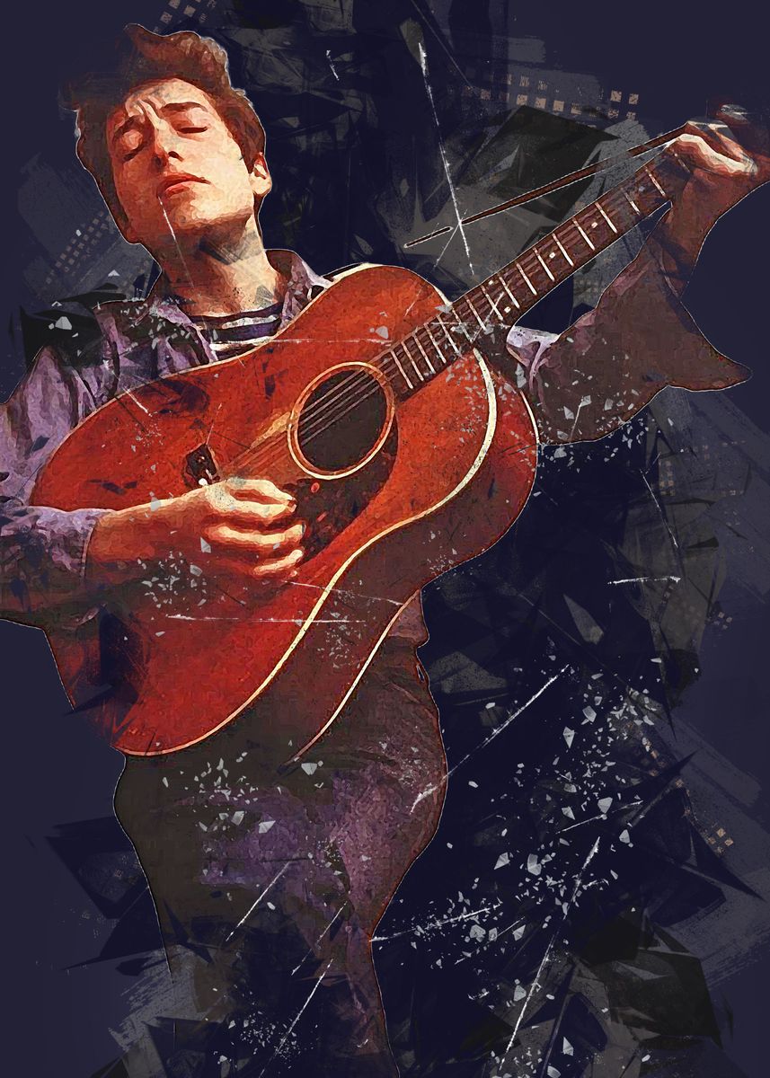 'Bob Dylan' Poster, picture, metal print, paint by Franklin Ruben ...