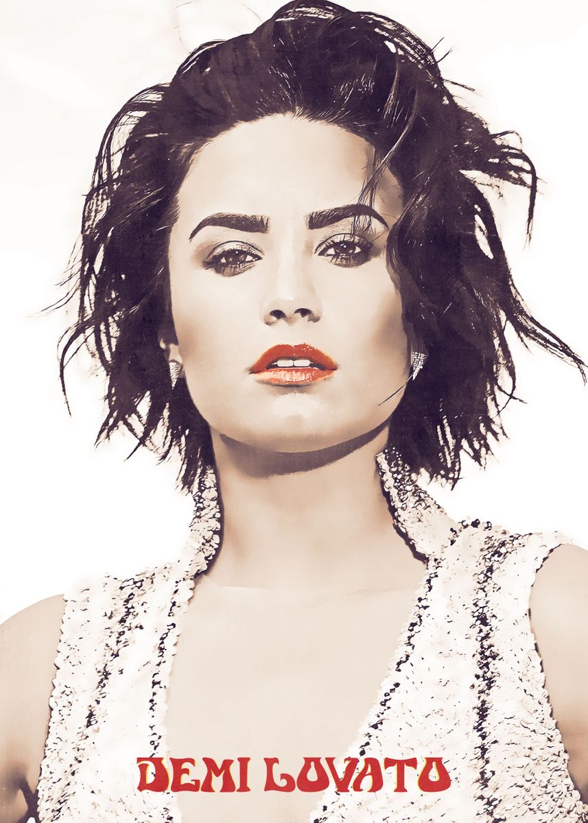 'Demi Lovato' Poster by Anxhela Sufa Displate — free download