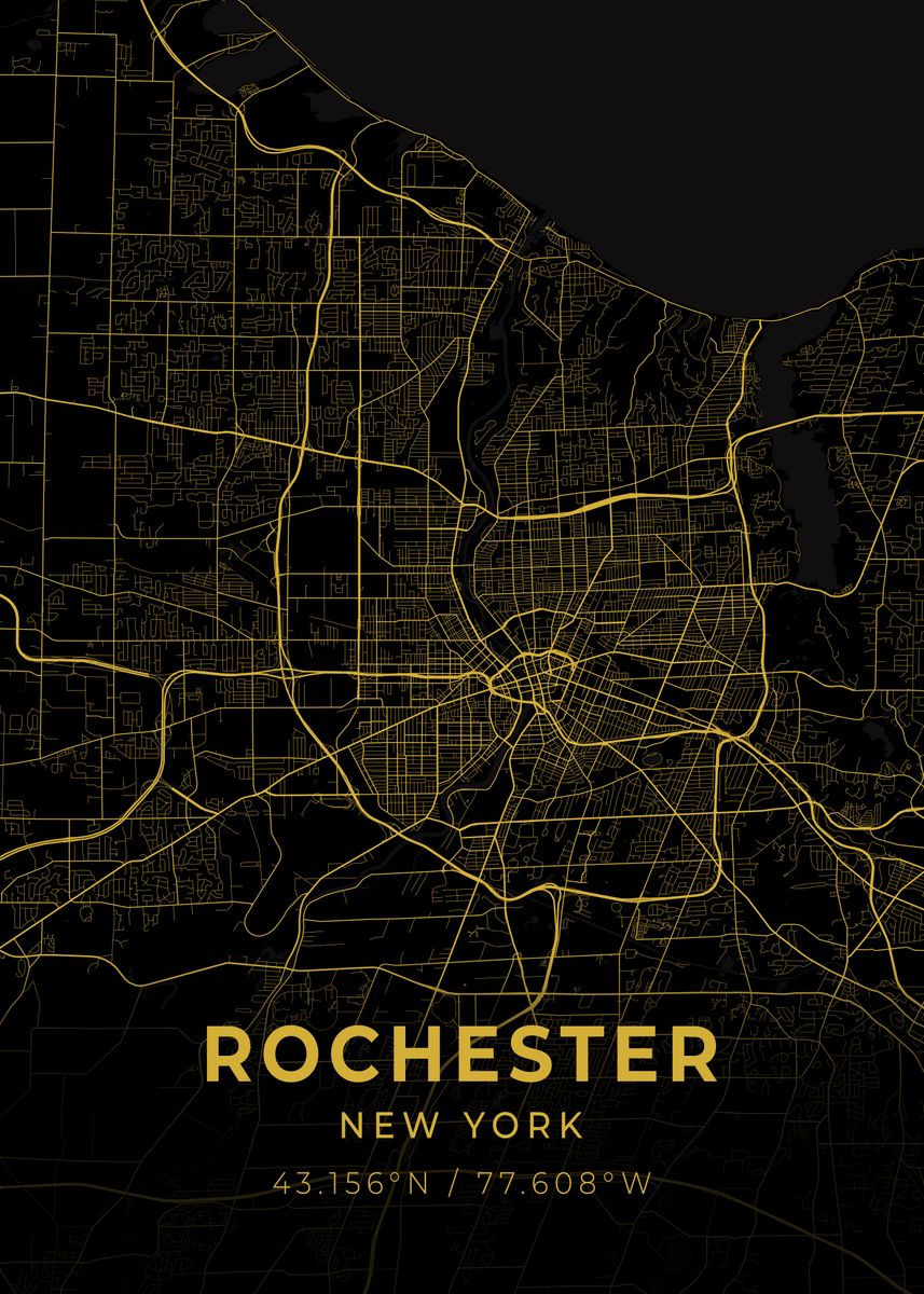 'Rochester New York' Poster by Conceptual Photography Displate