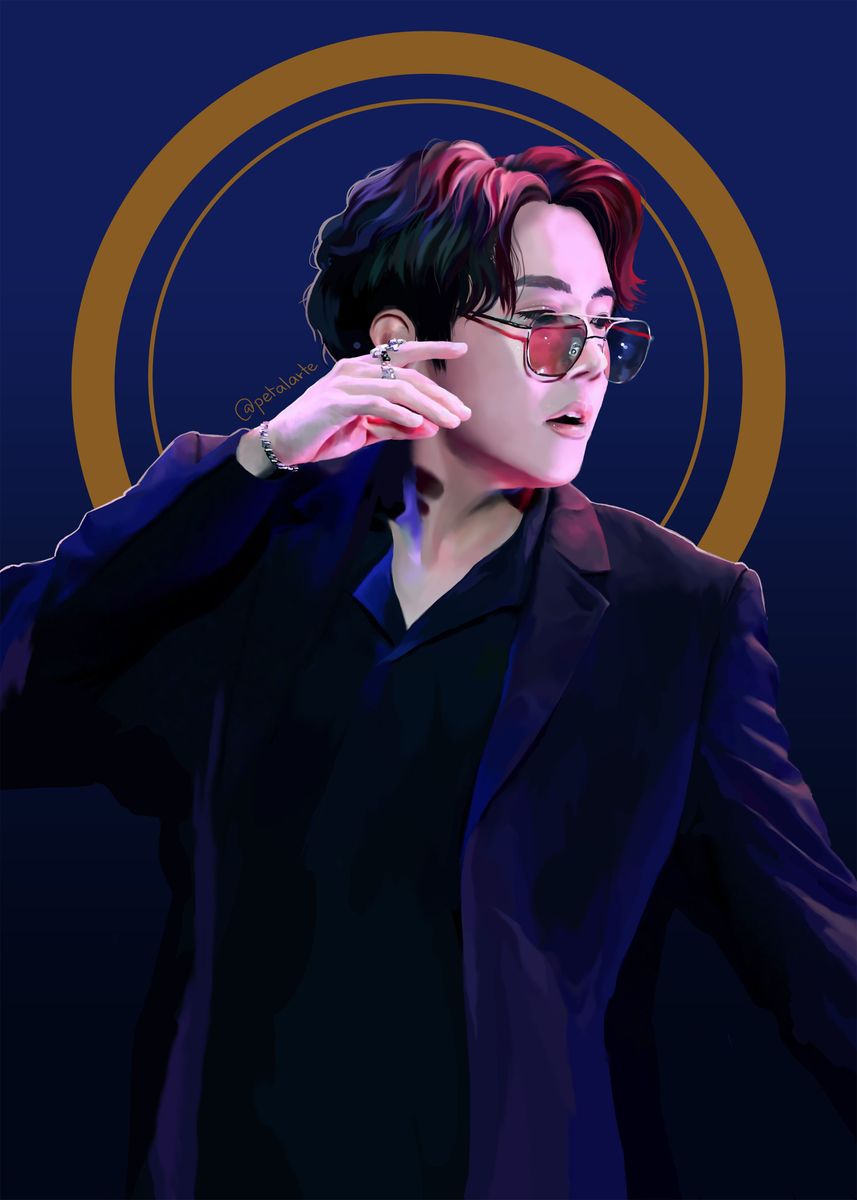 'Jhope BTS ' Poster, picture, metal print, paint by Ruta Miceikaite ...