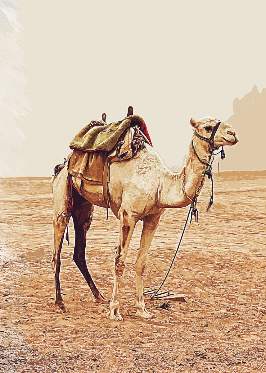 'Camel camel' Poster, picture, metal print, paint by Haruka Studio ...