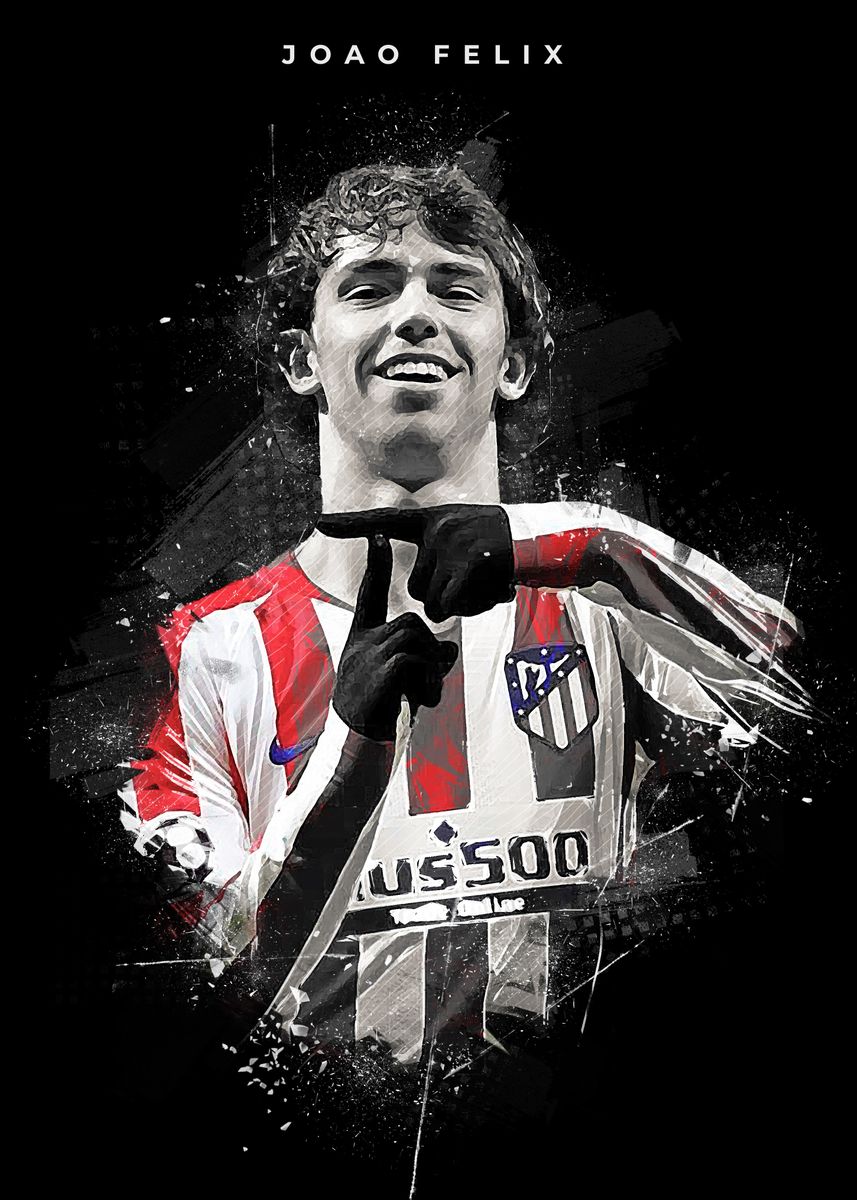'Joao Felix' Poster, picture, metal print, paint by Creative Shop | Displate