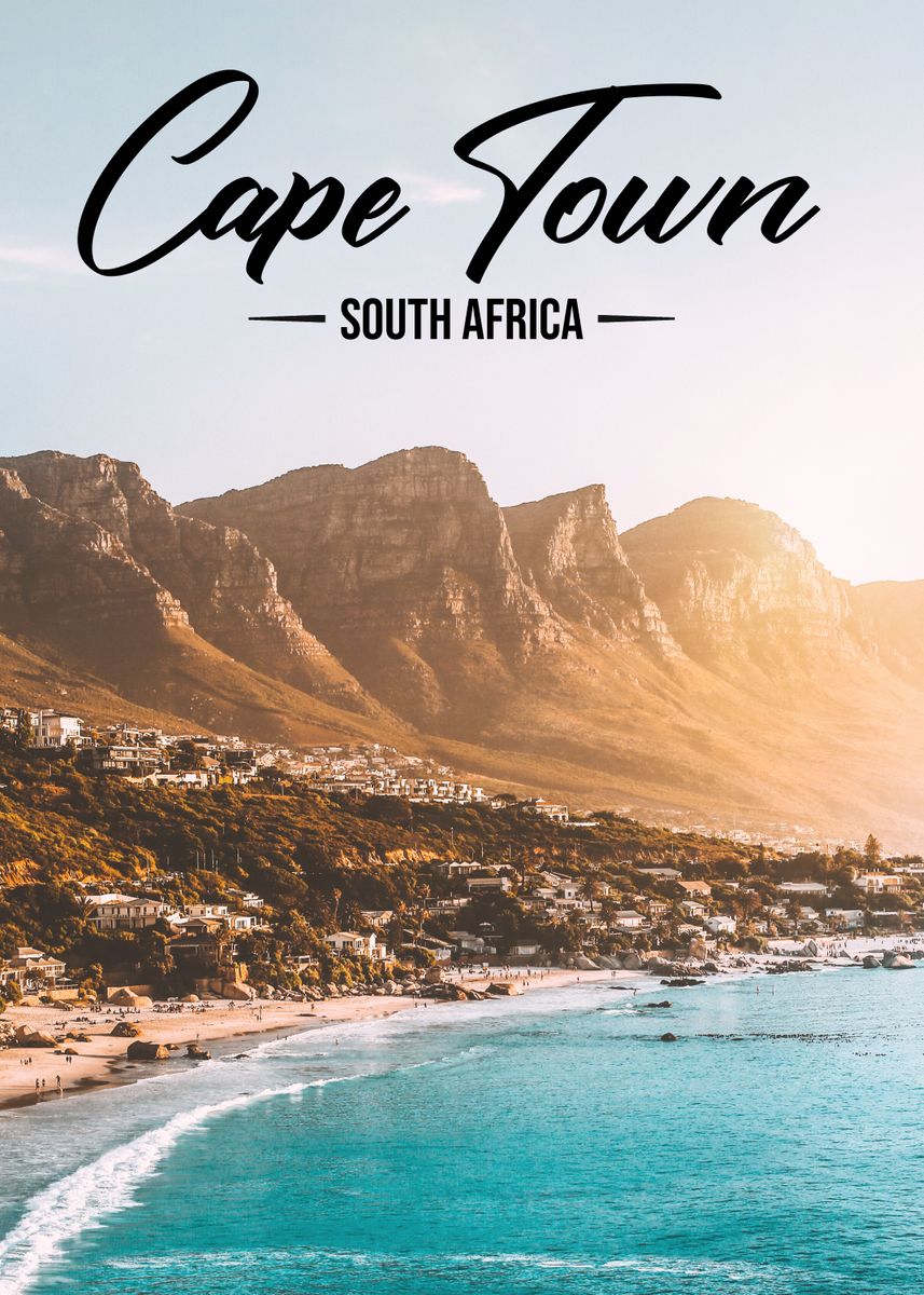 'Cape Town' Poster, picture, metal print, paint by Tim Kaiser | Displate