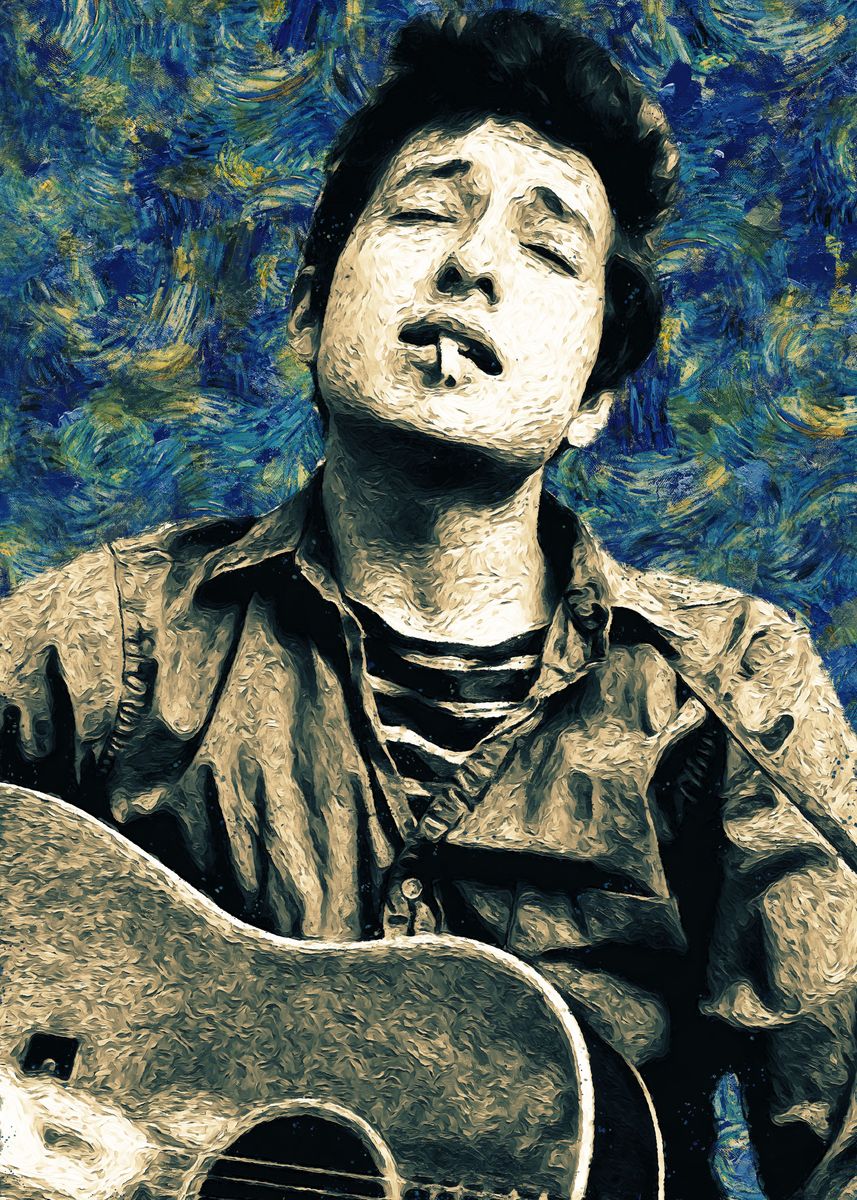 'Bob Dylan' Poster, picture, metal print, paint by SA KE | Displate