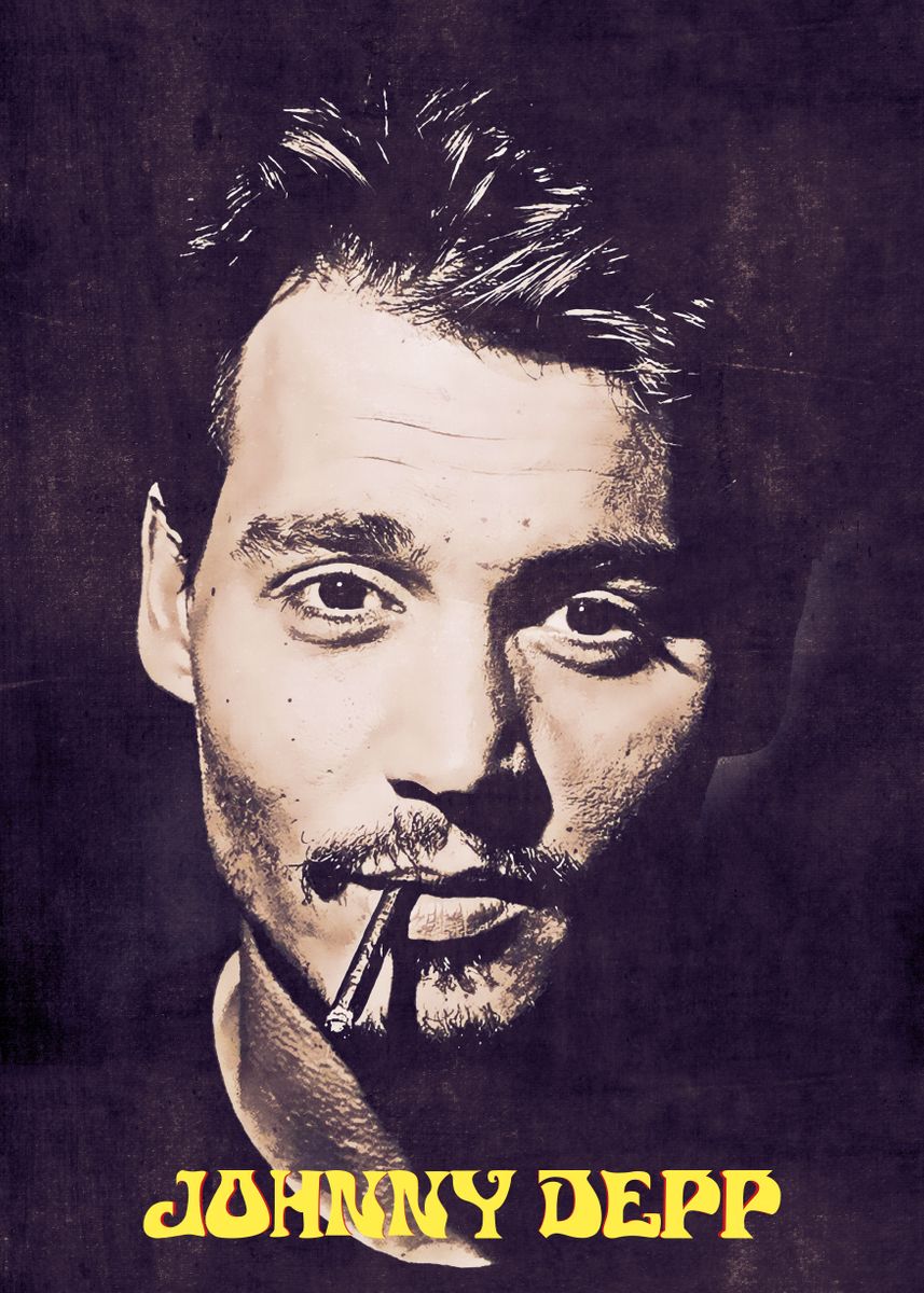'Johnny Depp ' Poster by Anxhela Sufa Displate