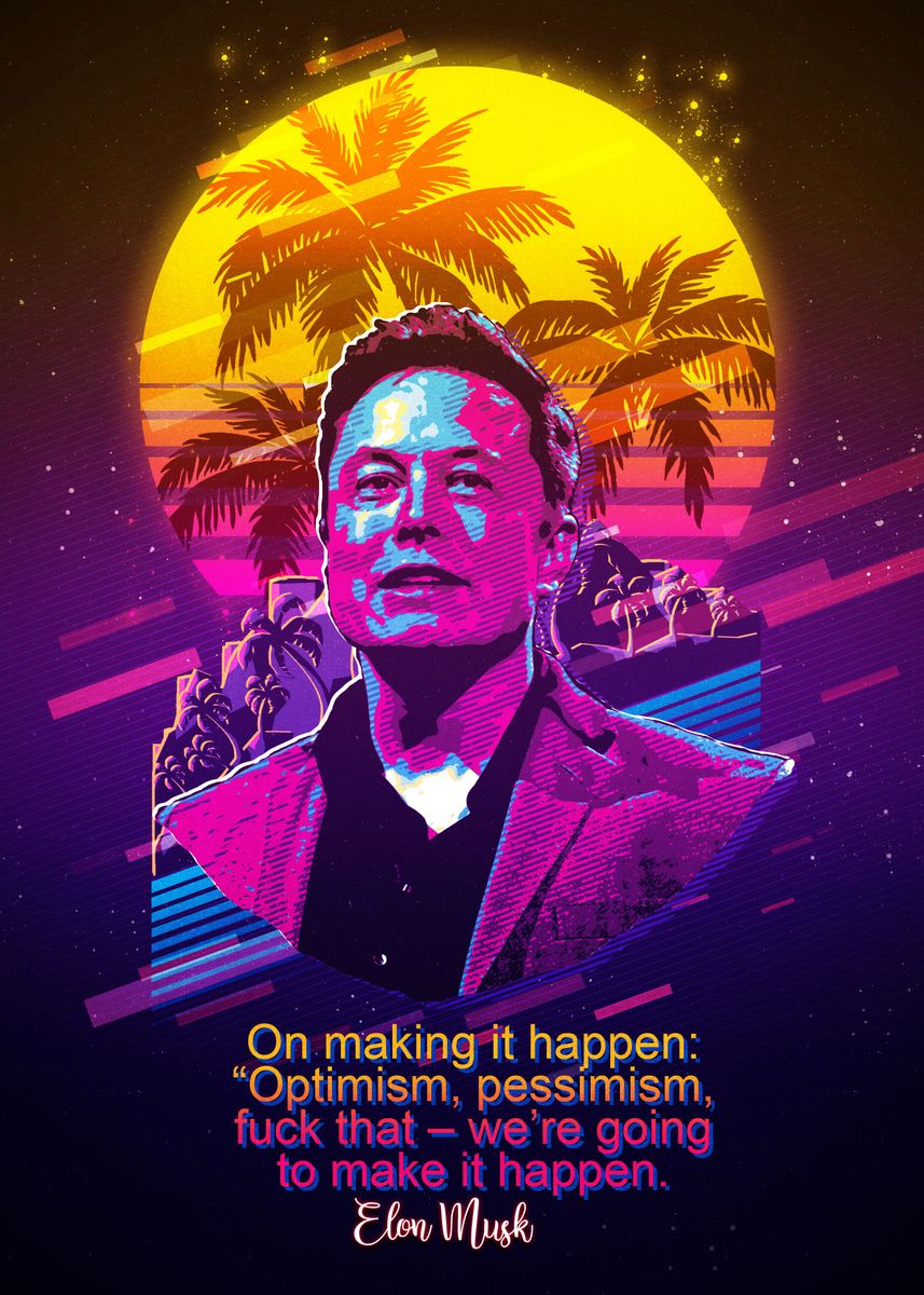 Elon Musk ' by The | Displate