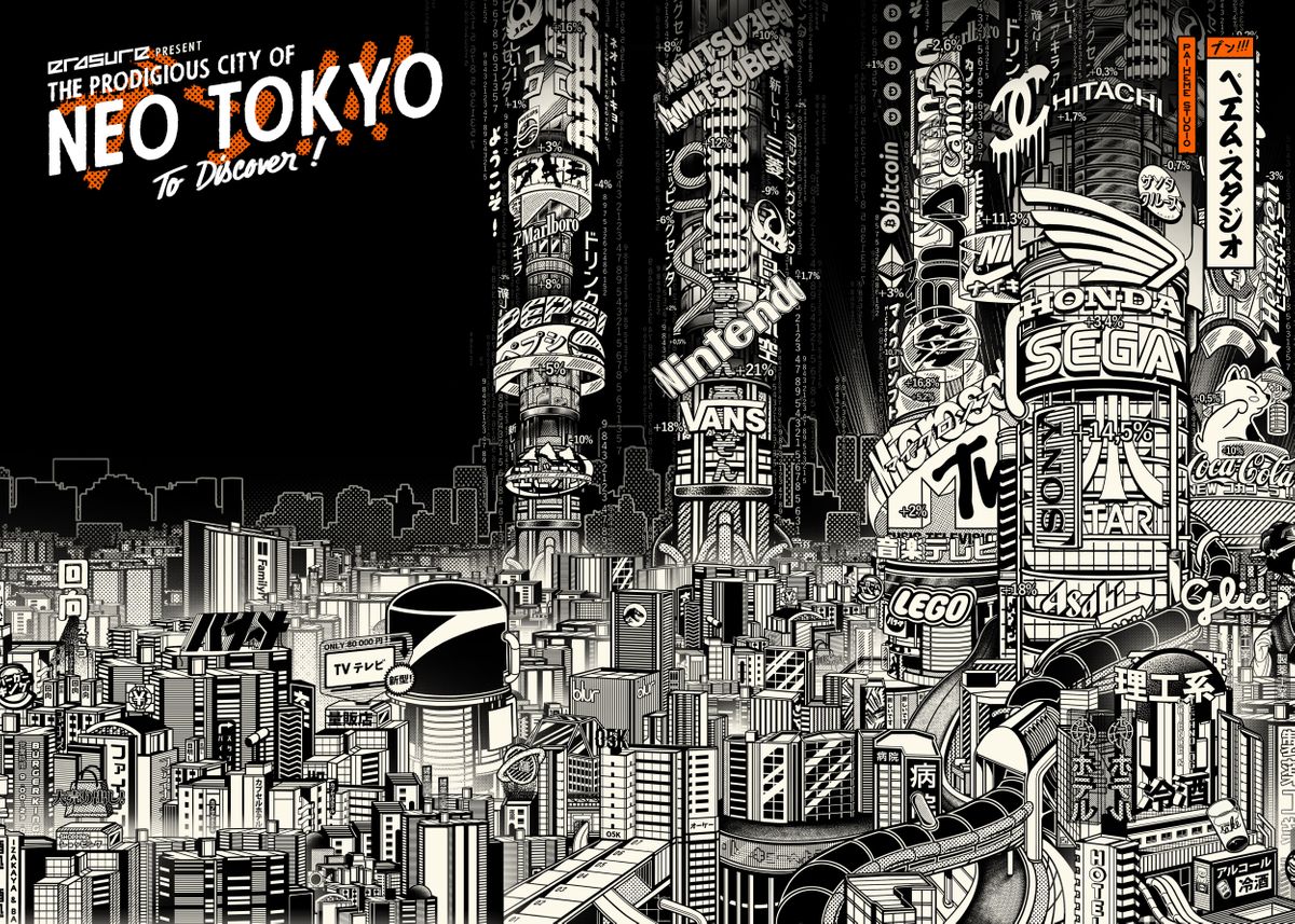 'Neo Tokyo ' Poster by PaihemeStudio  | Displate