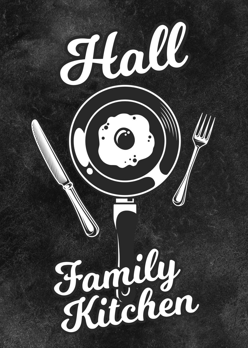 'Hall Family Kitchen Egg' Poster by Go Fonix Displate