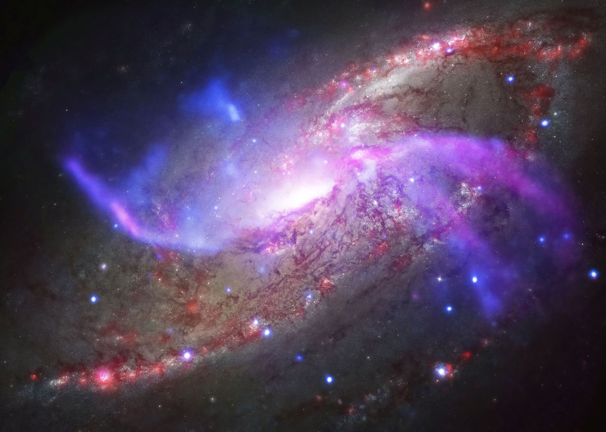 'NGC 4258 galaxy' Poster by NASA  | Displate