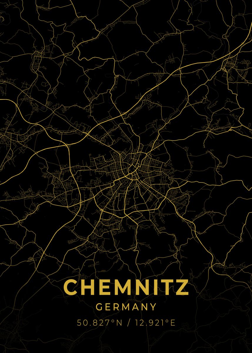 'Chemnitz Germany' Poster, picture, metal print, paint by Conceptual