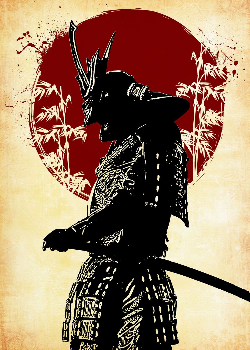 'SAMURAI ' Poster by fujiwara | Displate