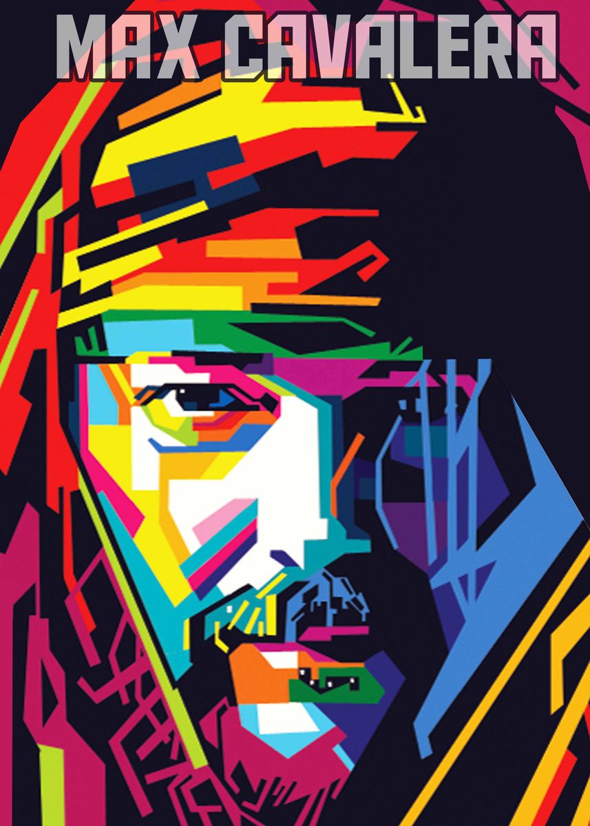 'max cavalera in wpap art' Poster, picture, metal print, paint by Ummi ...