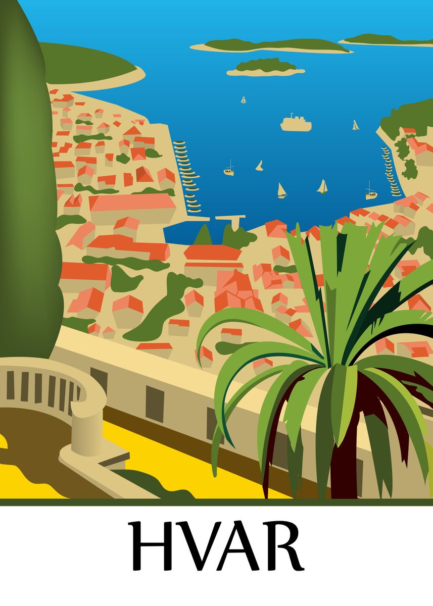 'Hvar' Poster by Long Shot | Displate