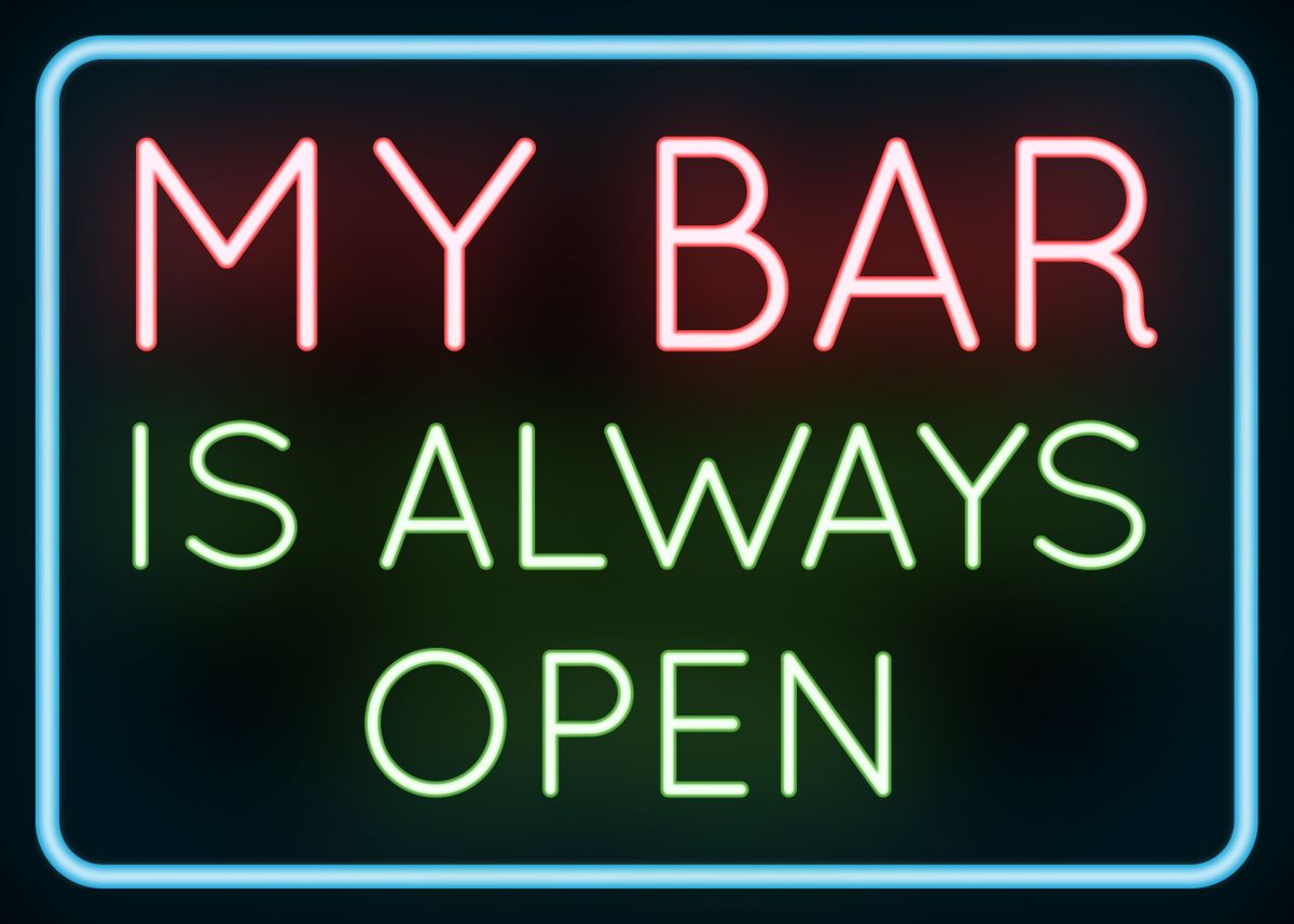 always open neon sign