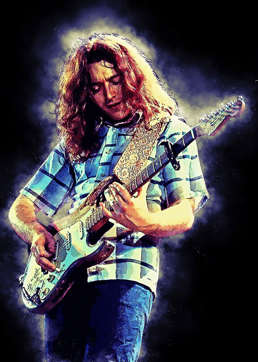 'Spirit of Rory Gallagher ' Poster, picture, metal print, paint by The ...