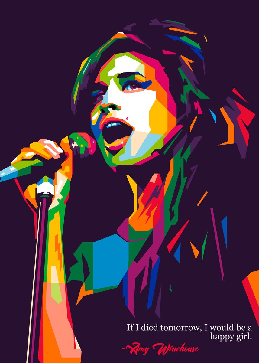 Amy Winehouse Quotes Poster By Nofa Aji Zatmiko Displate 0522