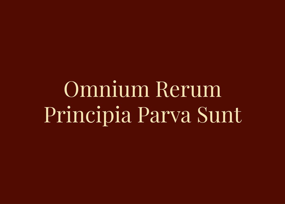 'Omnium Rerum Principia Par' Poster by CanonPhotoGear Displate