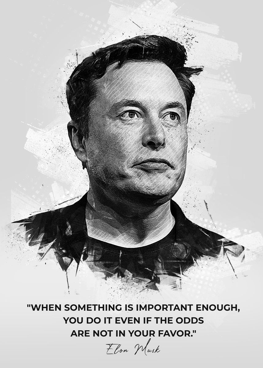 'Elon Musk' Poster By Creative Shop | Displate