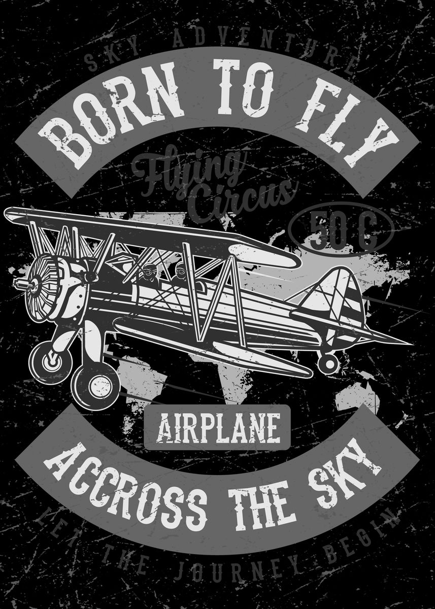 'Born to Fly' Poster by XiKu Fang | Displate