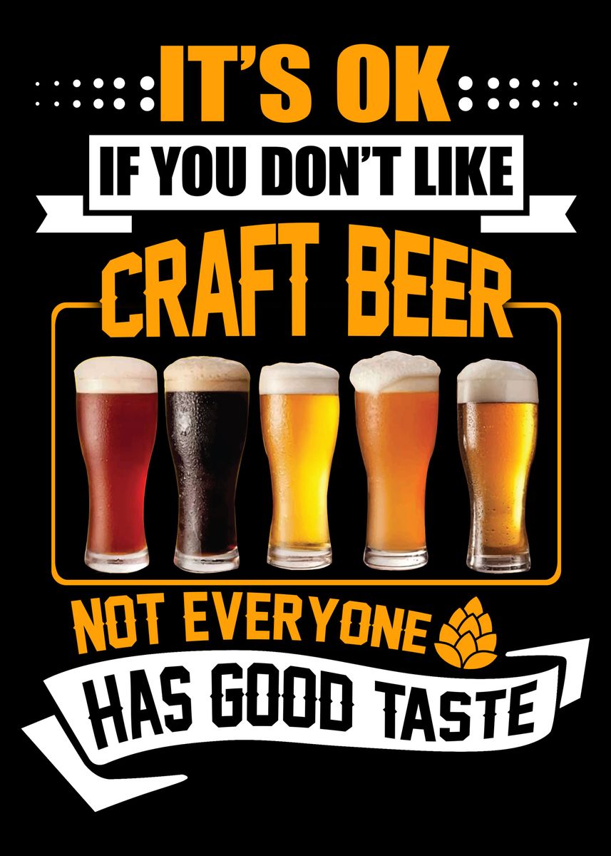 'Craft Beer' Poster by Tee Zamba | Displate