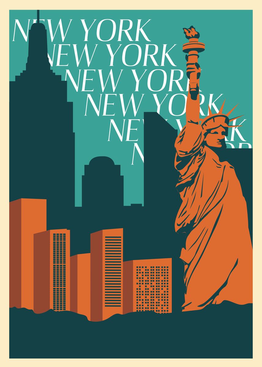 Retro New York Poster