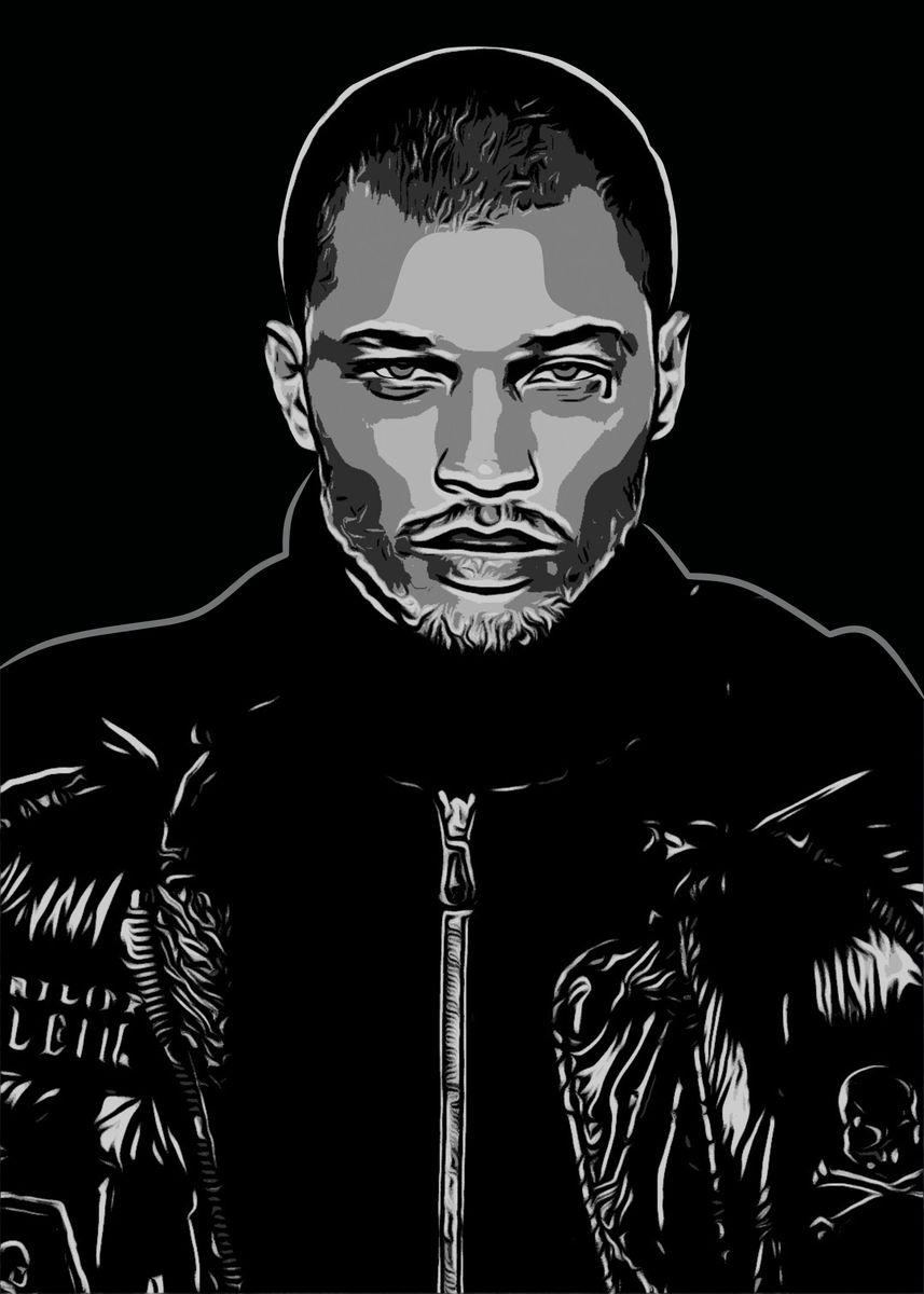 Meeks Rapper Poster 'Jeremy Meeks' Poster, picture, metal print, paint by Miracle Studio ...