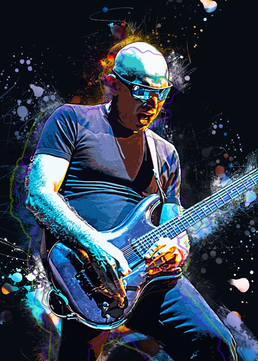 'Joe Satriani' Poster by BFM STUDIO | Displate