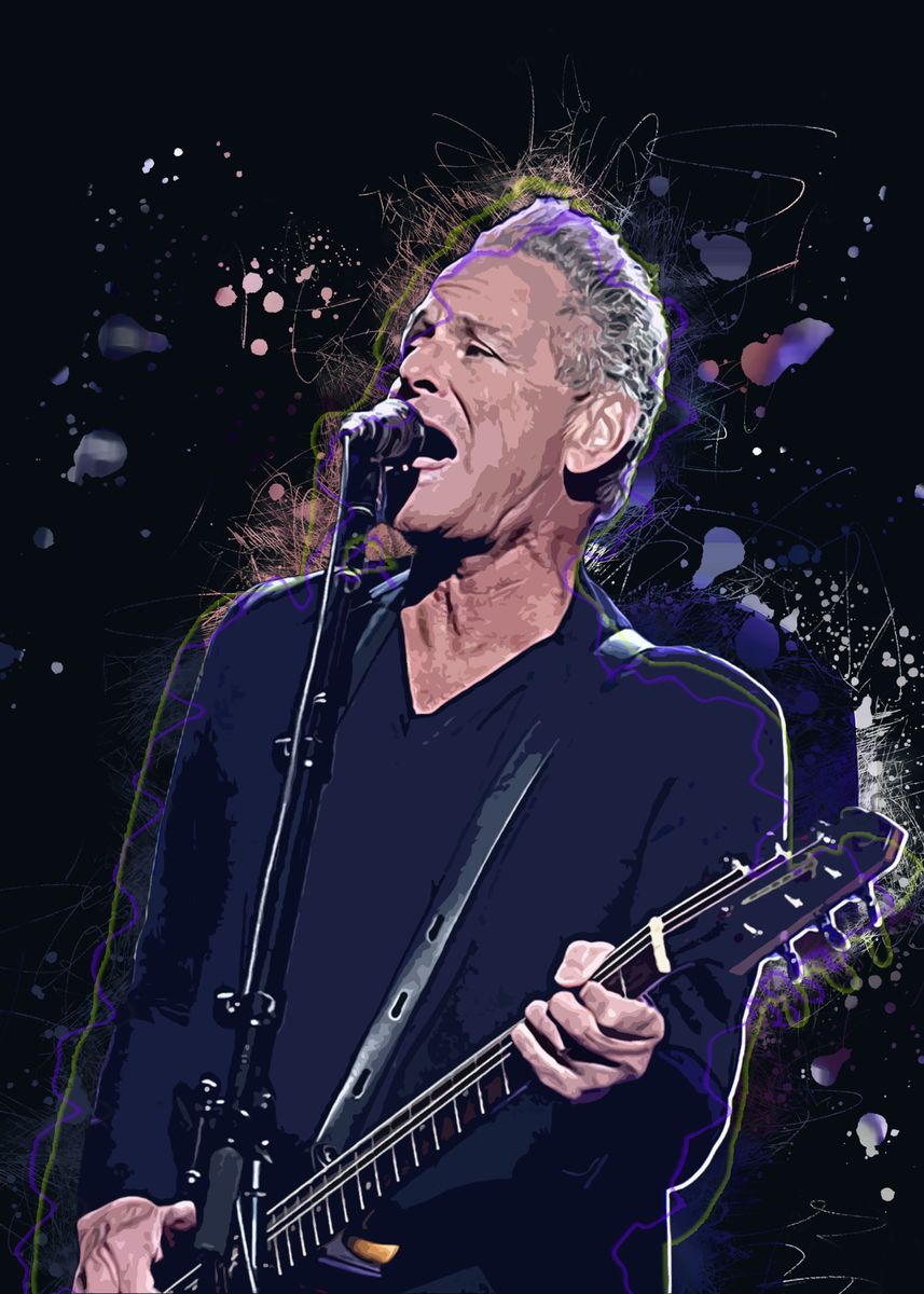 'Lindsey Buckingham' Poster, picture, metal print, paint by BFM STUDIO ...