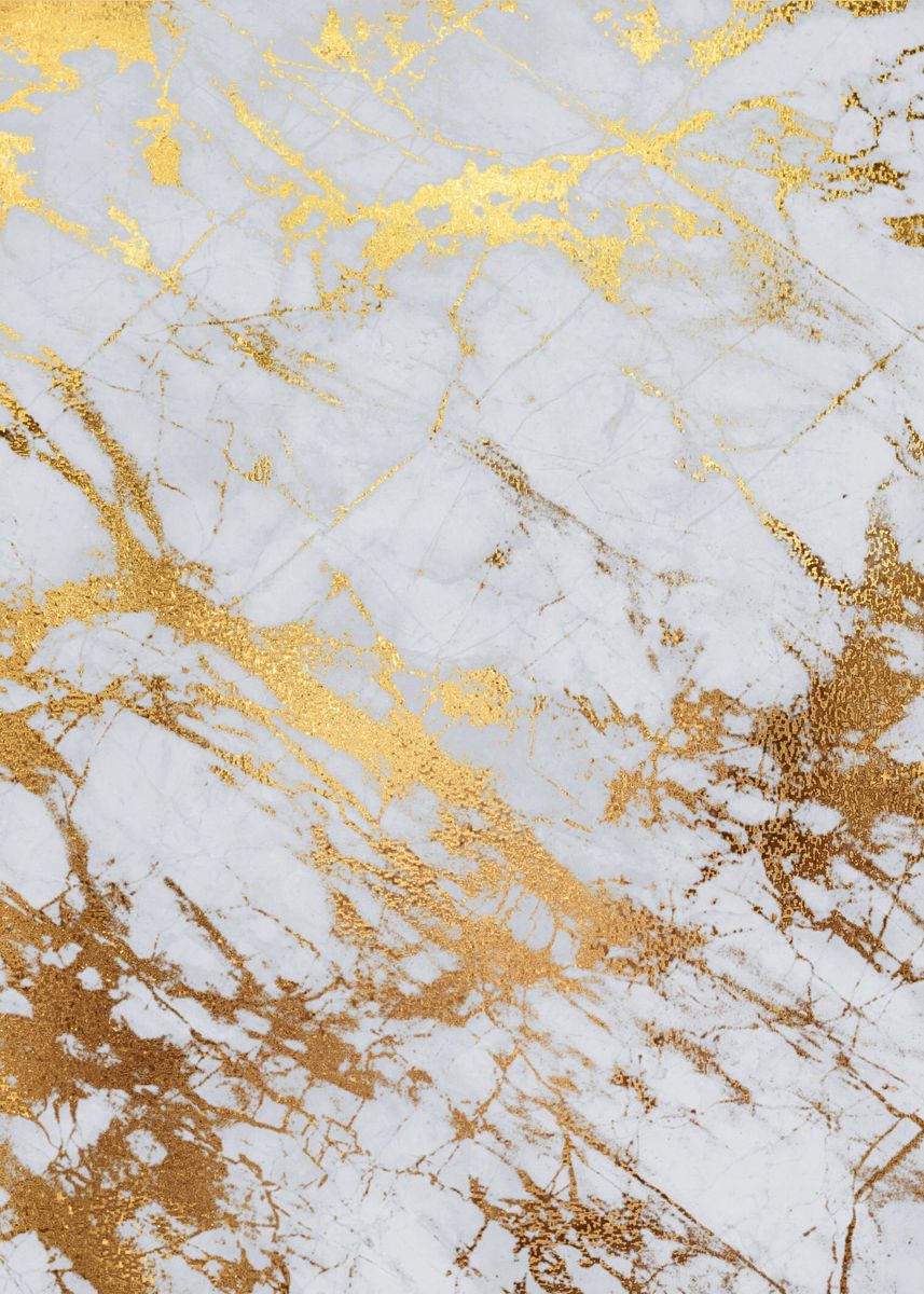 'Gold Marble 06' Poster, picture, metal print, paint by Aloke Design ...