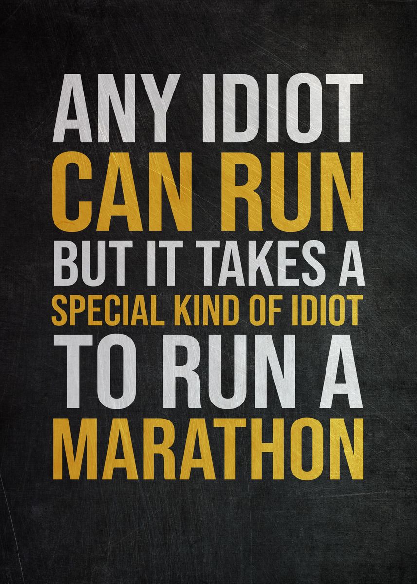tage medicin Tilmeld fragment Marathon Motivation' Poster by PosterWorld | Displate
