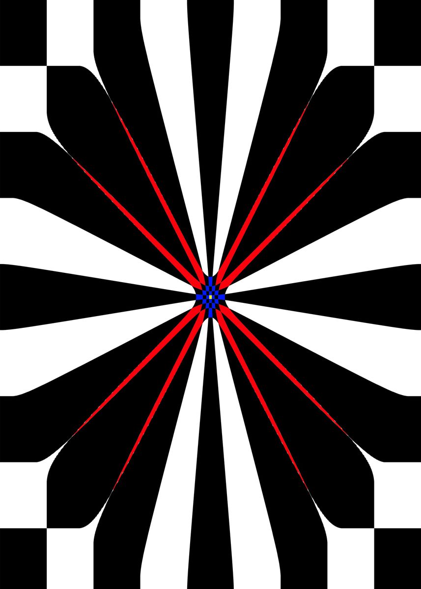 'Black Red' Poster by Guido Gottwald Displate