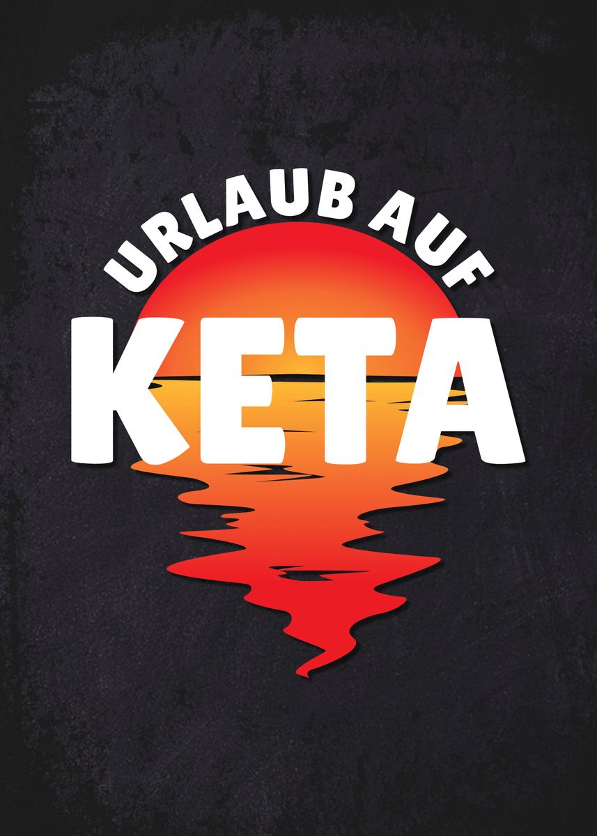 'Urlaub auf Keta Techno' Poster by Steven Displate