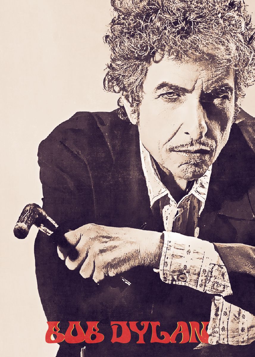 'Bob Dylan' Poster, picture, metal print, paint by Anxhela Sufa | Displate