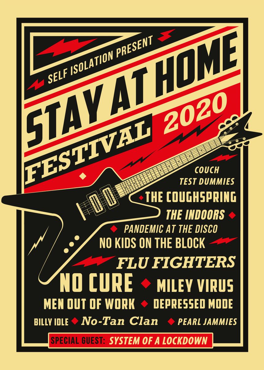 Stay Home Festival 2020' Poster by sheepmerch | Displate