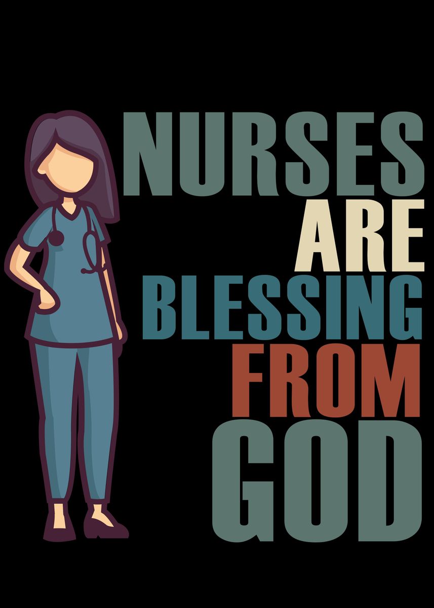 'Nurse gift rn Staff nurse' Poster by skaterly Displate