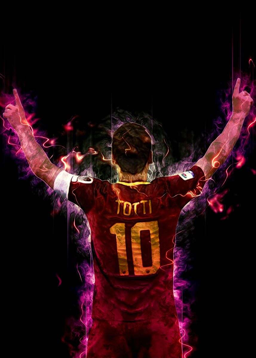 Francesco Totti Jersey' Poster by Grand Art Bazaar