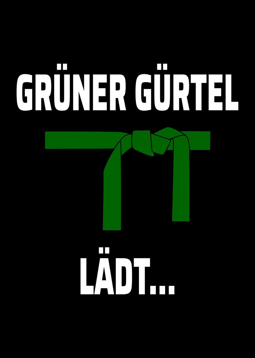 ‘Martial Arts Karate green’ Poster by schmidde | Displate