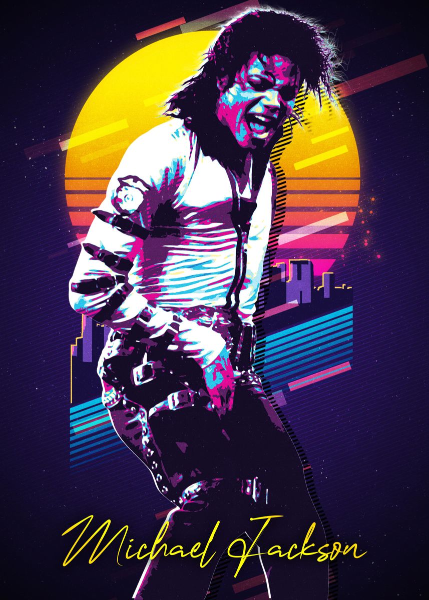 'michael jackson 11' Poster by Muhammad Anas | Displate