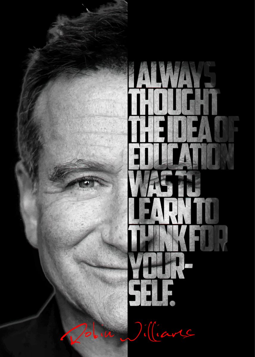 'Robin Williams' Poster by BnWDesigner | Displate