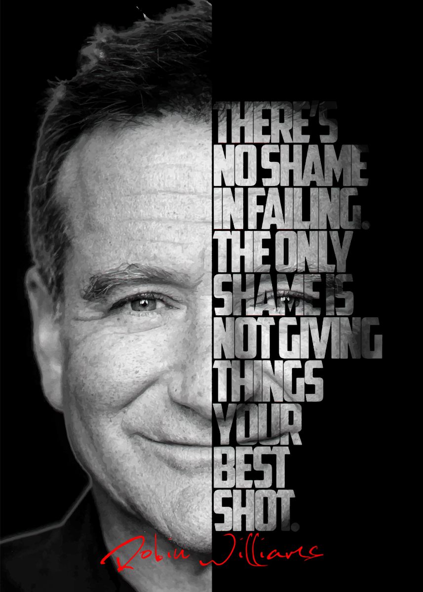 'Robin Williams' Poster by BnWDesigner | Displate