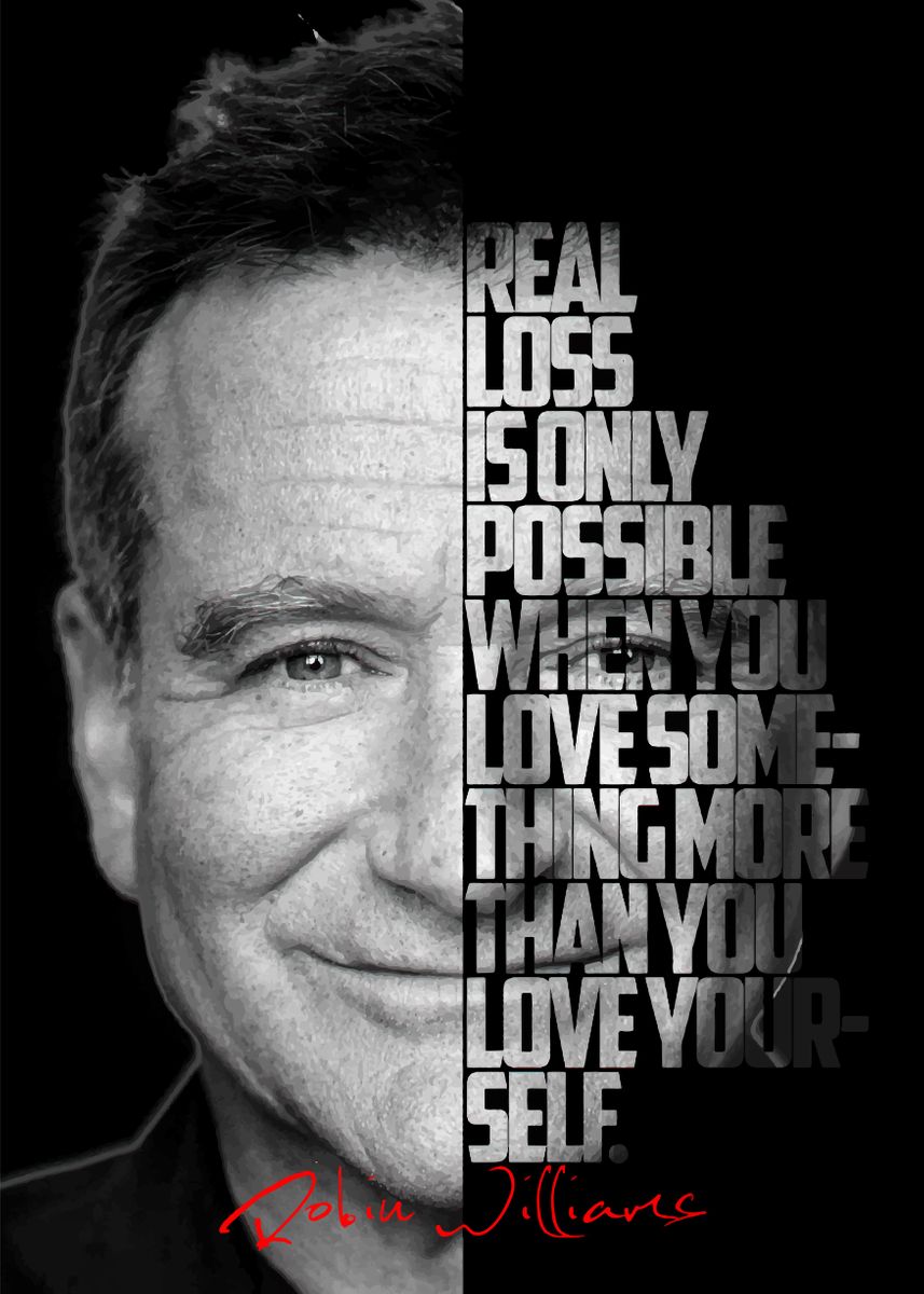 'Robin Williams' Poster, picture, metal print, paint by BnWDesigner ...