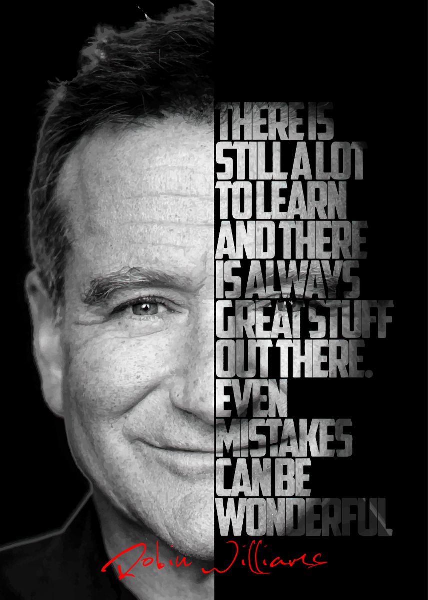 'Robin Williams' Poster, picture, metal print, paint by BnWDesigner ...