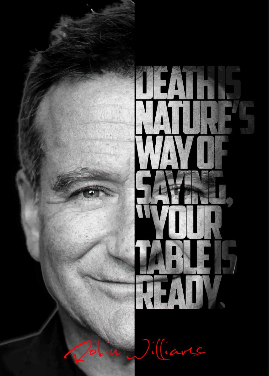 'Robin Williams' Poster, picture, metal print, paint by BnWDesigner ...