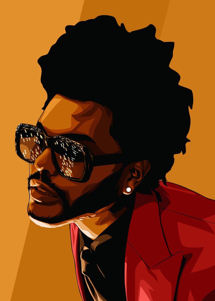 The Weeknd Vexel Art' Poster by Kenesuu | Displate