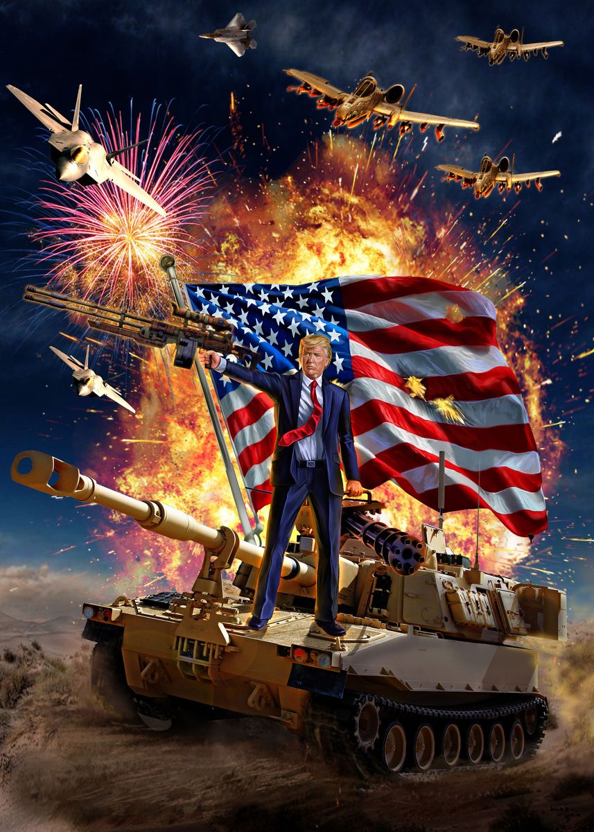 USA President Donald Trump' Poster by Fox Republic Displate